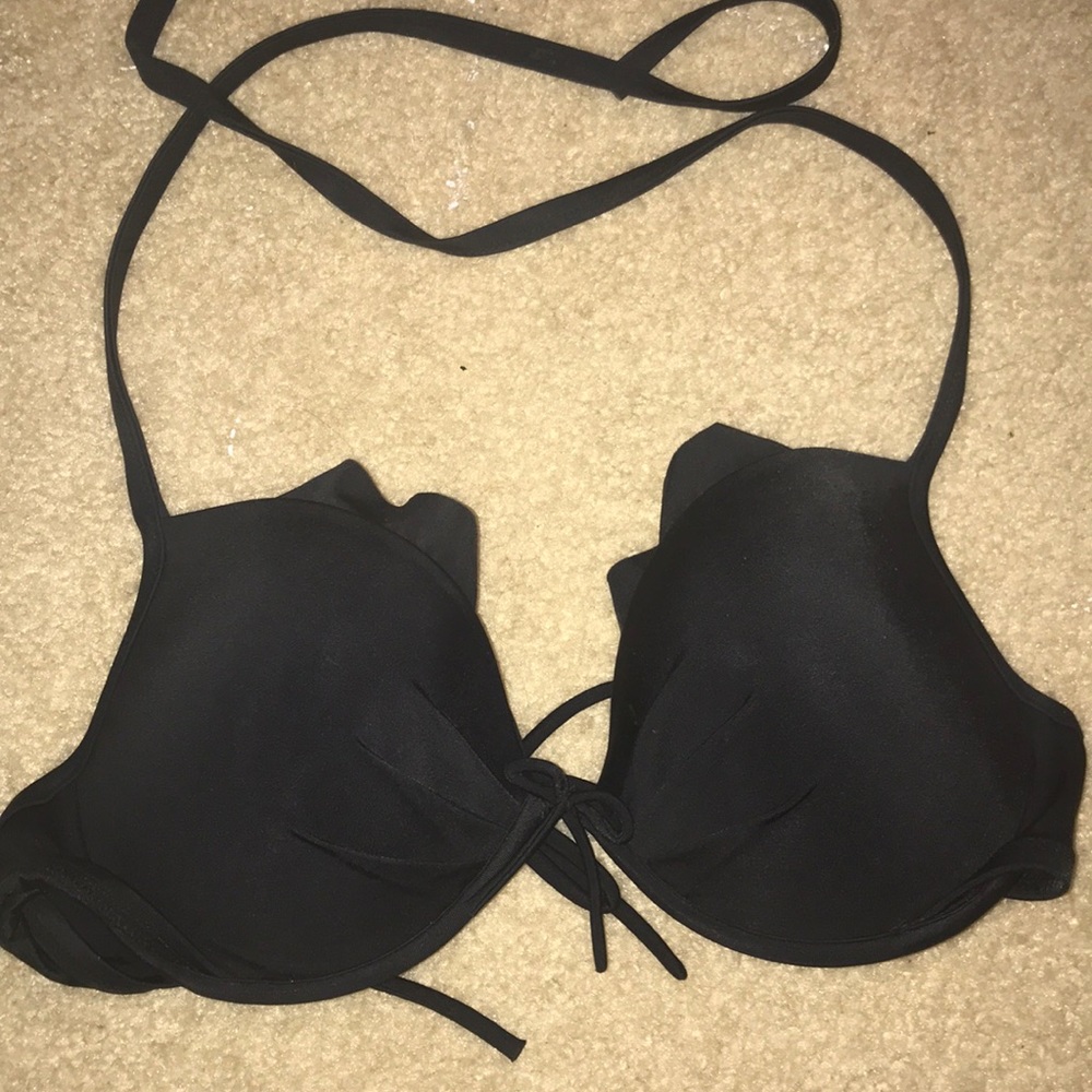 All black Victoria Secret Bikini top